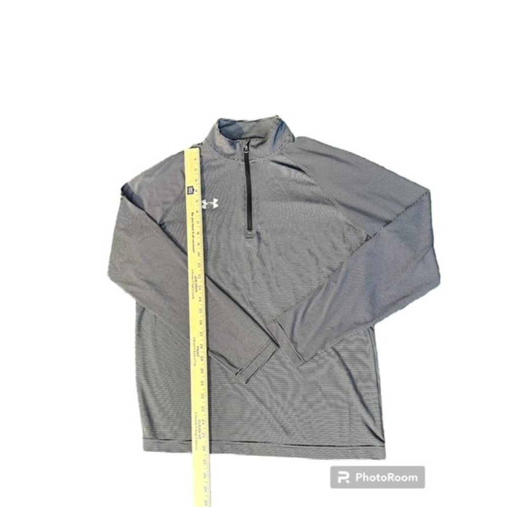 UNDER ARMOUR Women's UA Tech Navy Grey 1/4 Zip Long Sleeve Shirt SIZE Medium EUC - Picture 4 of 6